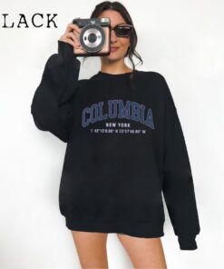 Columbia New York College Sweatshirt, Columbia University Sweater, Gps Coordinates, Student Gift, Sports Sweatshirt