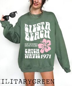 Siesta Beach Sweatshirt Ocean Beach Sweatshirt Tumblr Sweatshirt Coconut Girl Trendy Sweatshirt Aesthetic Hoodie Trendy Sweatshirt