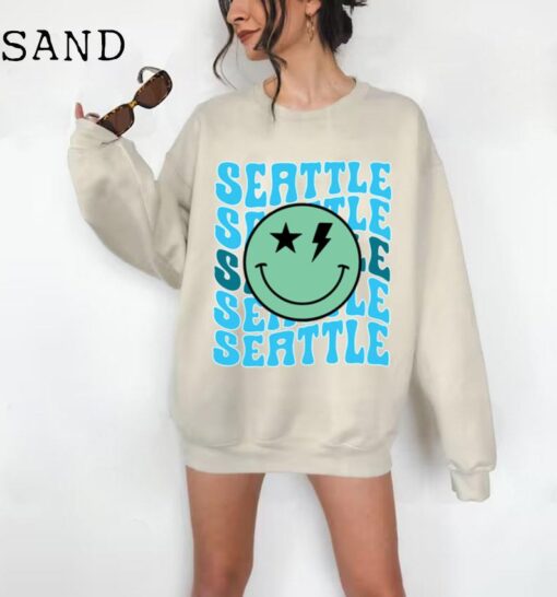 Seattle Sweatshirt - Seattle Crewneck - Seattle Vintage - Seattle Retro Crew - Seattle Old School Football baby and kids sweatshirt