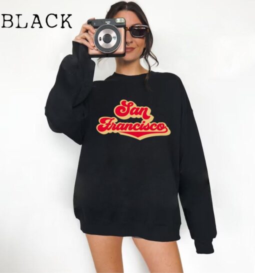 Retro San Francisco Sweatshirt - Unisex Sweatshirt - Cute San Francisco Crewneck - Vintage