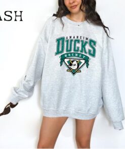 Vintage 90s Anaheim Mighty Ducks Shirt, Crewneck Anaheim Ducks Sweatshirt, Jersey Hockey