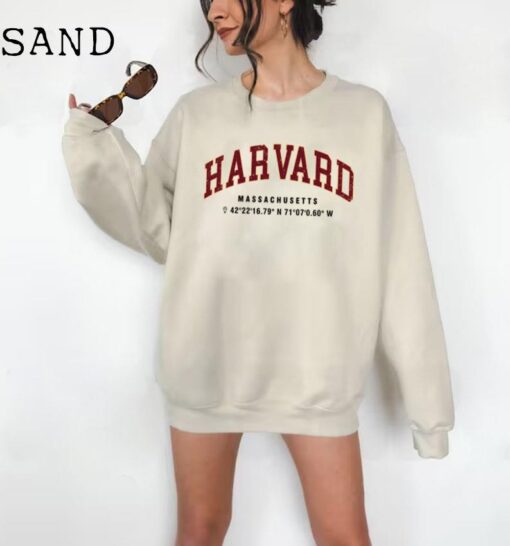 Harvard College Sweatshirt, Harvard Unisex Crewneck Sweater, University Sweatshirt