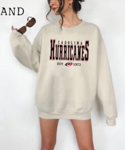 Vintage 90s Carolina Hurricanes Shirt, Crewneck Carolina Hurricanes Sweatshirt, Jersey Hockey