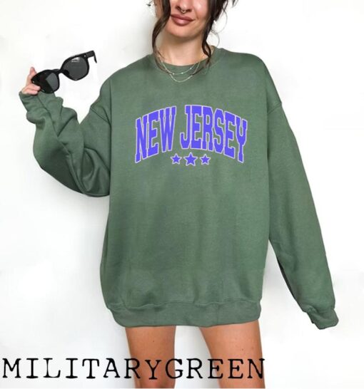 New Jersey Sweatshirt, New Jersey Gifts, New Jersey Crewneck Sweatshirt, New Jersey Unisex State Group Shirt