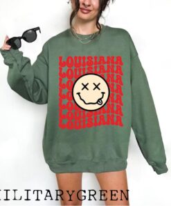 Louisiana Sweatshirt, Louisiana State, Louisiana Sweater, Louisiana Sweater, Unisex Louisiana Crewneck Sweater