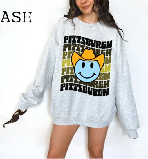 Pittsburgh Football Sweatshirt, Pittsburgh Crewneck, Vintage Style Pittsburgh Sweatshirt, Pittsburgh Football Sweater, Pittsburgh Sweatshirt