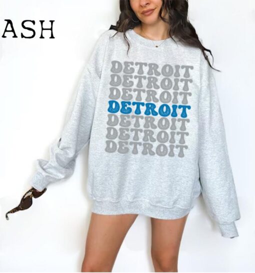 Detroit Football Sweatshirt , Detroit Football shirt , Vintage Style Detroit Football Sweatshirt , Detroit Fan Gift , Sunday Football