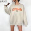 Vintage Cleveland Crewneck Sweatshirt, Cleveland Fan Crewneck Sweatshirt, Distressed Cleveland Sweatshirt, Cleveland Gift, College Sweater