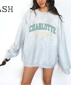 Charlotte North Carolina Sweatshirt, College Sweater, USA Travel Gift, College Apparel, USA Sweater