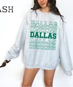 Vintage Dallas Football Sweatshirt, Dallas Fan Crewneck Sweatshirt, Women Dallas Shirt, Distressed Dallas Sweatshirt