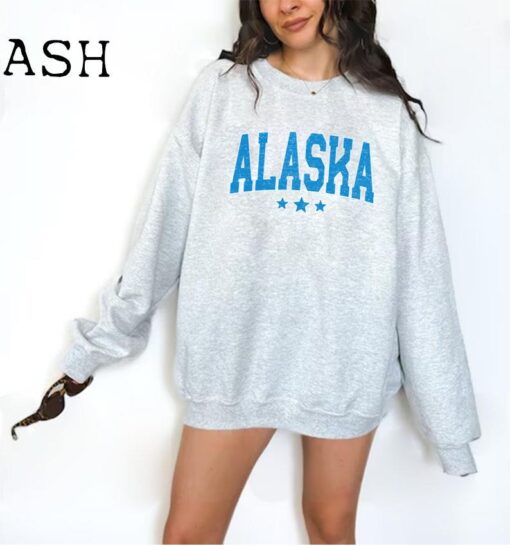 Alaska Sweatshirt, Alaska Crewneck Sweatshirt, Alaska gift Sweatshirt, Alaska Mountain Sweatshirt, Alaska lover Sweatshirt,