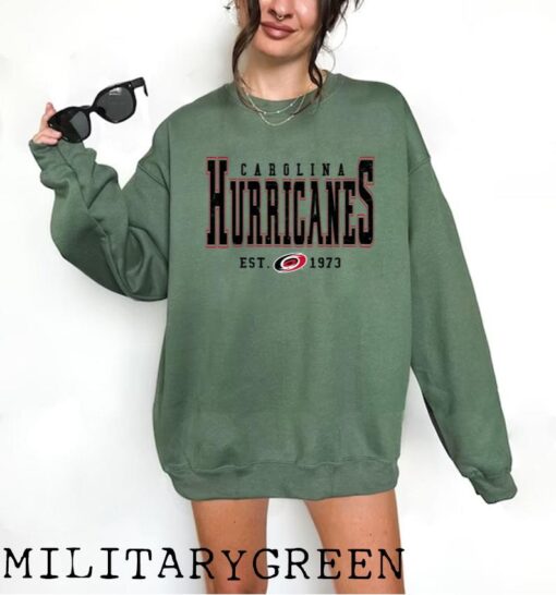 Vintage 90s Carolina Hurricanes Shirt, Crewneck Carolina Hurricanes Sweatshirt, Jersey Hockey