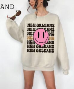 New Orleans Football Sweatshirt, Vintage New Orleans Crewneck, Retro New Orleans Sweatshirt, New Orleans Varsity Sweatshirt