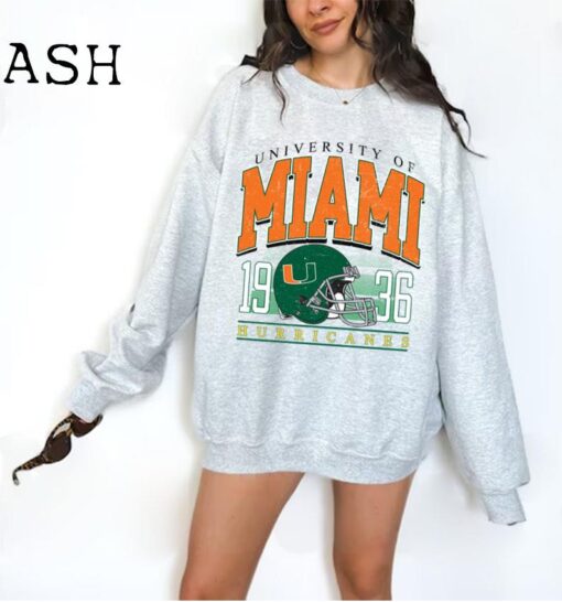 Miami Football Shirt, Miami Football Sweatshirt, Vintage Style Miami Football shirt, Miami sweater, Sunday Football