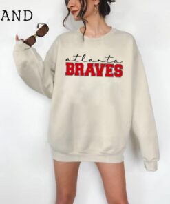 Atlanta Braves Sweatshirt, MLB Shirt, Braves Crewneck, Baseball Sweatshirt