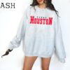Houston Texas Sweatshirt, Houston Skyline Crewneck Shirt, Texas Souvenir Gift, Travel Sweater