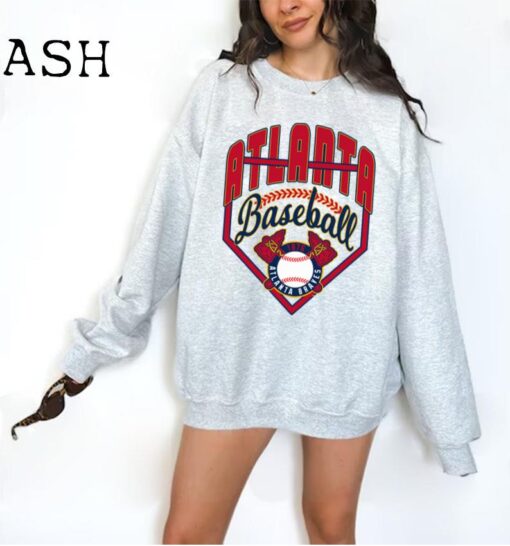 Vintage Atlanta Baseball shirt • Atlanta Baseball Sweatshirt • Vintage Retro Style Atlanta Baseball Tee Gift Shirt