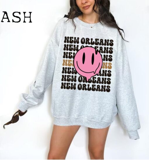 New Orleans Football Sweatshirt, Vintage New Orleans Crewneck, Retro New Orleans Sweatshirt, New Orleans Varsity Sweatshirt