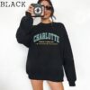 Charlotte North Carolina Sweatshirt, College Sweater, USA Travel Gift, College Apparel, USA Sweater