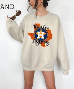 Vintage Houston Astros Crewneck Sweatshirt / T-Shirt, Houston Baseball Shirt, Retro Astros Game Day Shirt