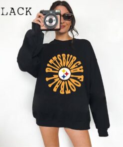 Retro Pittsburgh - Hippy Style Pennsylvania Football Crewneck Sweatshirt - Vintage Men's & Women's Apparel