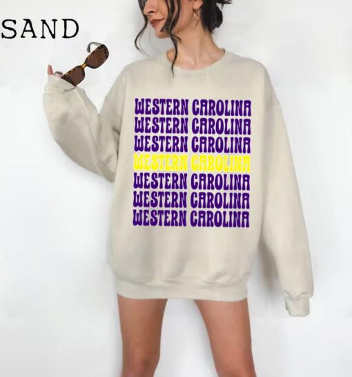 Weatern Carolina Sweatshirt, Weatern Carolina Crewneck Sweater, Cozy Crewneck Sweater, Weatern South Carolina Top