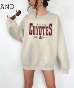 Vintage Arizona Coyotes Sweatshirt, 90s Arizona Hockey Sweatshirt, Retro Style Hockey Crewneck, Arizona 90s Sweatshirt