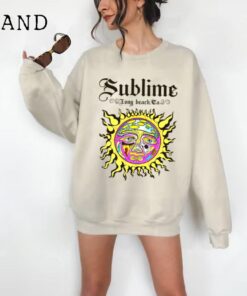 Vintage Sublime Band Sweatshirt, Oversized Aesthetic Boho Graphic Sublime Tee (distressed, vintage inspired)