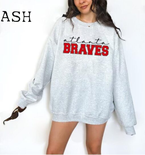 Atlanta Braves Sweatshirt, MLB Shirt, Braves Crewneck, Baseball Sweatshirt