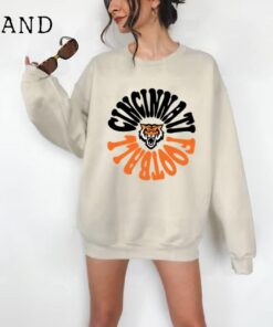 Hippy Cincinnati Bengals Crewneck - Retro Style Sweatshirt - Men's & Women's Apparel