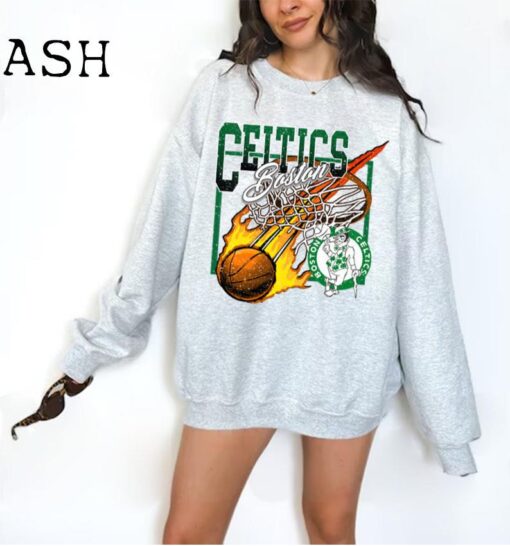 Vintage Boston Celtic Sweatshirt, Celtics Sweater, Boston 1946, Celtics Shirt, Boston Basketball Fan Shirt, Retro Boston Shirt