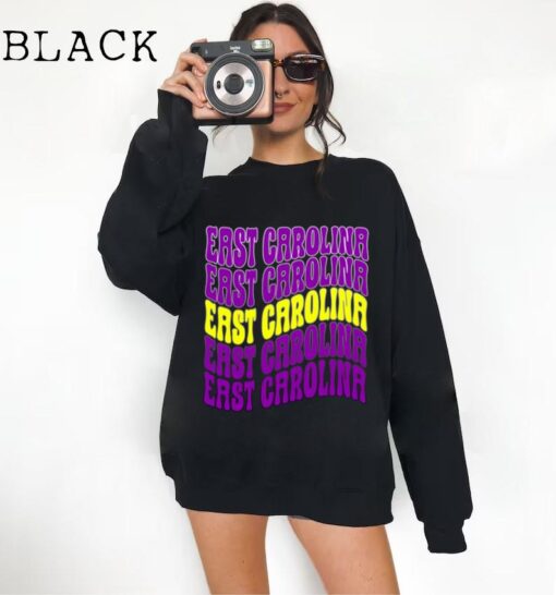 East Carolina Sweatshirt, Vintage Carolina Sweatshirt, Carolina Fan Crewneck, College Apparel, East Carolina Hoodie