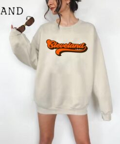 Retro Cleveland Sweatshirt - Unisex Sweatshirt - Cute Cleveland Crewneck