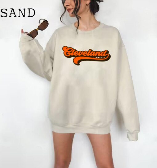 Retro Cleveland Sweatshirt - Unisex Sweatshirt - Cute Cleveland Crewneck