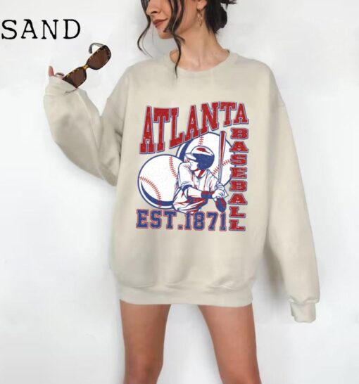Atlanta Baseball shirt, Atlanta Baseball Sweatshirt, Vintage Style Atlanta Baseball shirt, Atlanta Baseball Gift