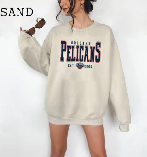 New Orleans Pelican, Vintage New Orleans Pelican Sweatshirt , New Orleans Basketball Shirt, Pelicans Shirt, Retro New Orleans