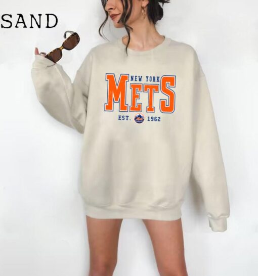 Vintage New York Mets Sweatshirt | New York Baseball Shirt | New York EST 1962 Sweatshirt | Vintage Baseball Fan Shirt