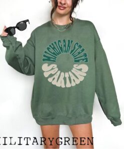 Vintage Michigan State Sweatshirt, Michigan State Gift, Spartans Pride Crewneck Sweatshirt, Michigan State Unisex Heavy Cotton Tee