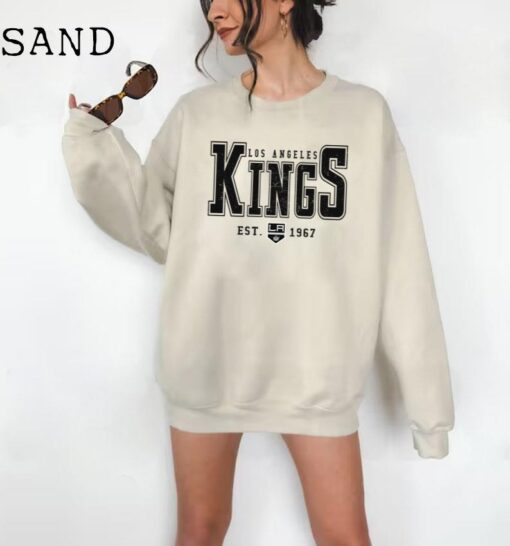 Vintage 90s Los Angeles Kings Shirt, Crewneck Los Angeles Kings Sweatshirt, Jersey Hockey Gift For Christmas