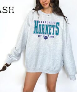 Charlotte Hornet, Vintage Charlotte Hornet Sweatshirt, Hornets Sweater, Hornets Shirt, Vintage Basketball Fan, Retro Charlotte