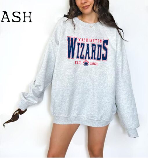 Vintage Washington Basketball Sweatshirt \ T-Shirt, Washington Wizard Sweater, Wizards T-Shirt, Vintage Basketball Fan, Retro Washington