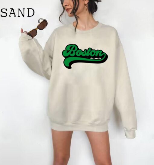 Retro Boston Sweatshirt - Unisex Sweatshirt - Boston Crewneck