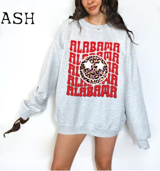 Alabama Sweatshirt, AL Sweatshirt, College Shirt, Football Shirt, Gift For Her, Women's Alabama Shirt, Trendy Sweatshirt, Oversized
