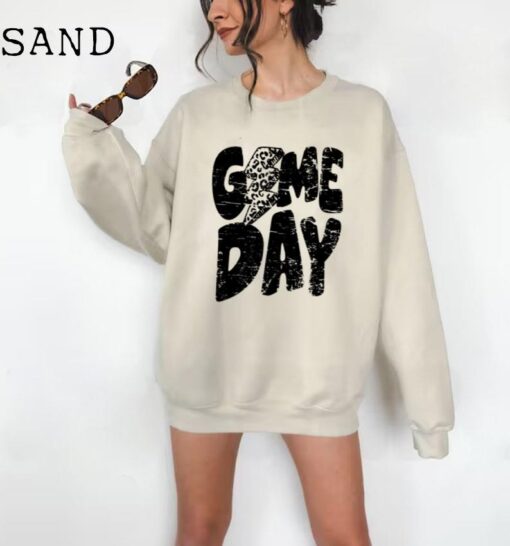 Game Day Sweatshirt, Preppy Varsity Sports Sweatshirt, Game Day Vibes Crewneck, Sunday Football, Football Mom, College Football Sweater