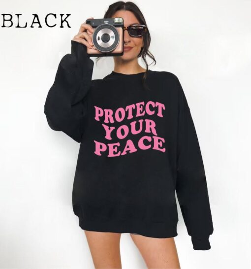 Protect Your Peace Shirt - Vsco Shirt, Summer Aesthetic, Trendy Oversized
