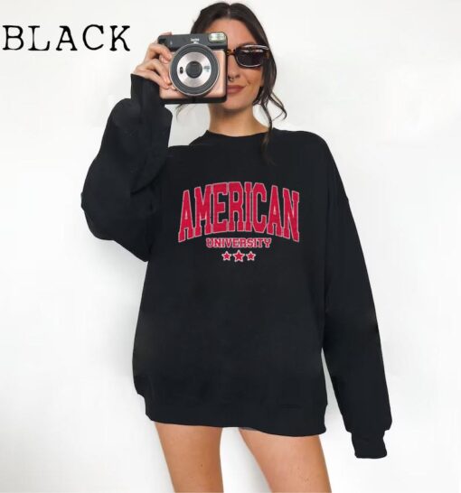 American University Sweatshirt,American University tshirt, American University, American college, USA vintage shirt