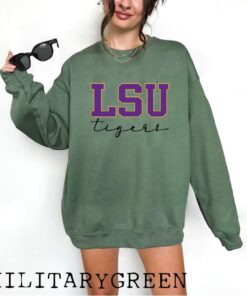 LSU Tigers Sweatshirt, Long Sleeve, or T-Shirt, Louisiana State University Spirit Wear