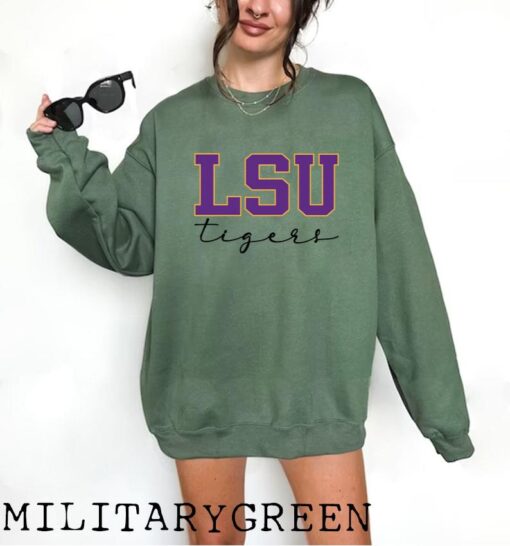 LSU Tigers Sweatshirt, Long Sleeve, or T-Shirt, Louisiana State University Spirit Wear