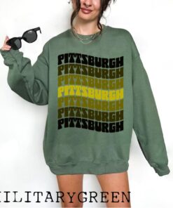 Funky Pittsburgh Shirt, Funky Pittsburgh TShirt, Trendy Pittsburgh, Retro Pittsburgh Tee, Oversized Shirt, Gift for Her