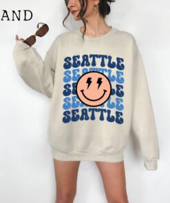 Seattle Football Vintage Style Sweatshirt,Seattle Football Crewneck Sweatshirt, Seattle Shirt, Retro Seattle Football